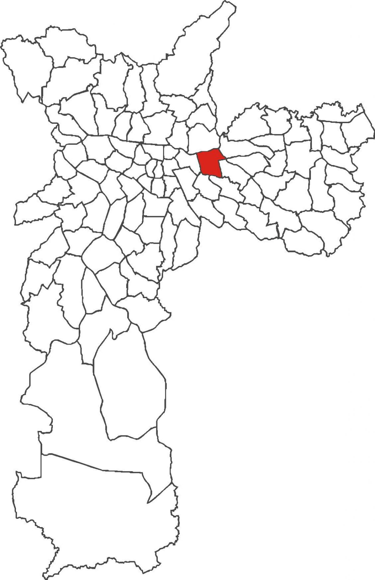 Քարտեզ Tatuapé շրջան