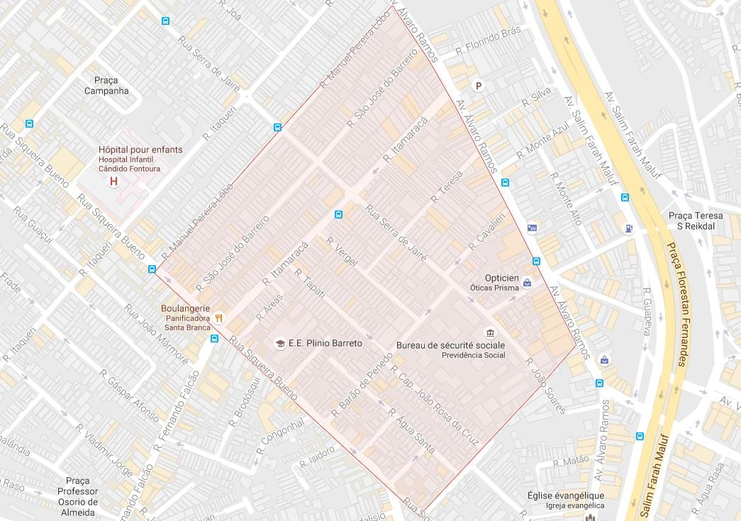 Քարտեզ Агуа Մրցավազք Սան