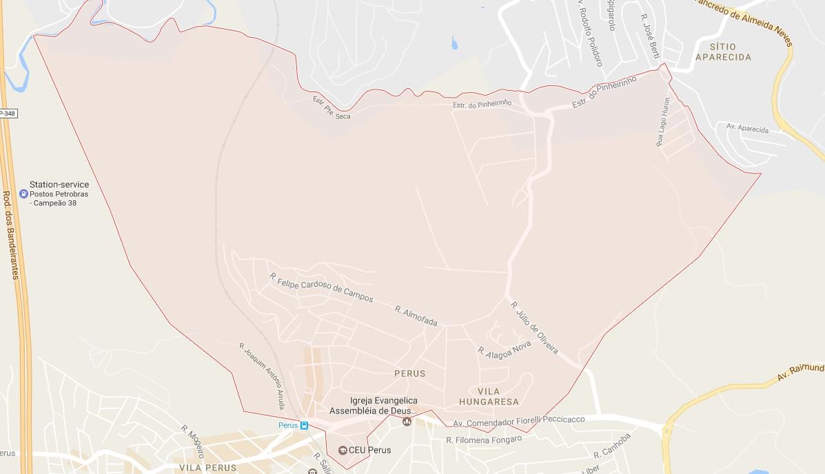Քարտեզ Սան Перус