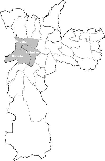 Քարտեզ Սան գոտու Оэсте