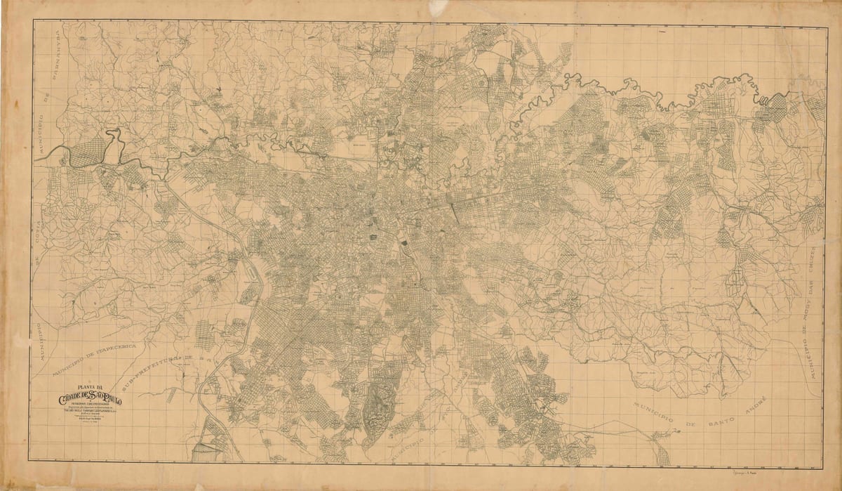 Քարտեզ նախկին Սան Պաուլու 1943