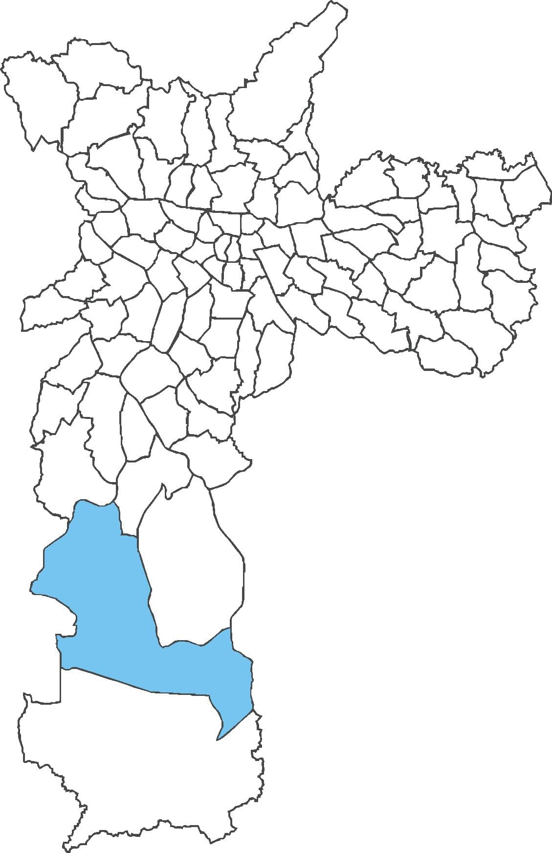 Քարտեզ շրջան Parelheiros