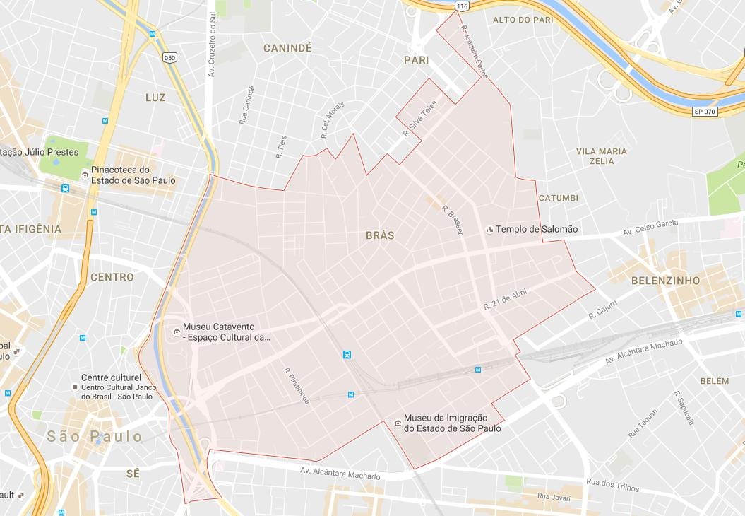 Քարտեզ Սան Браш-Պաուլո