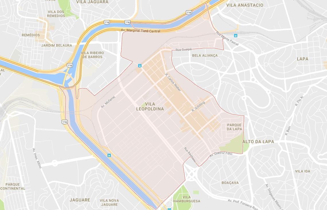 Քարտեզ Սան Վիլա Леопольдина