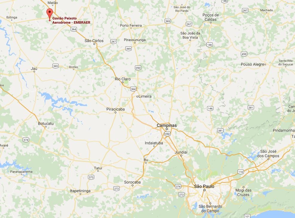 Քարտեզ օդանավակայան Gavião Пейшоту