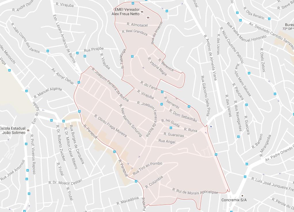 Քարտեզ Սան Brasilândia