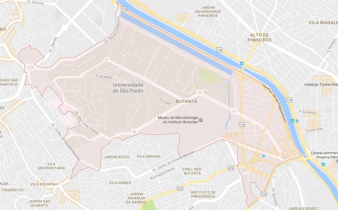 Քարտեզ Սան Butantã