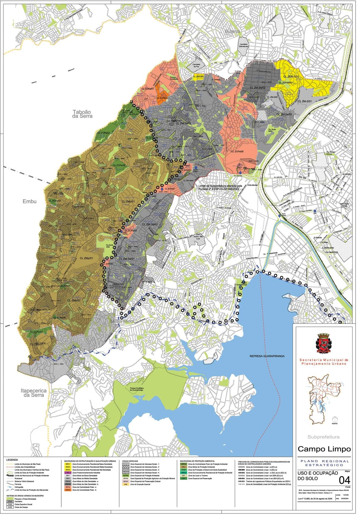 Քարտեզ Кампу-Лимпу-Սան - գրավումը հողերը