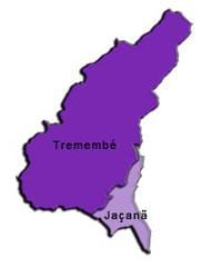 Քարտեզ Jaçanã-Tremembé супрефектур