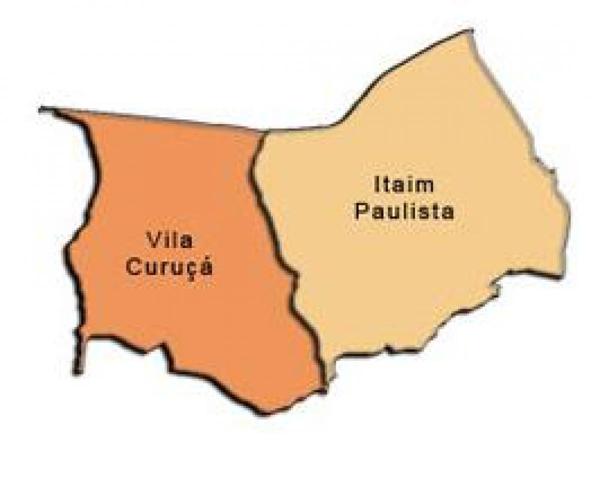 Քարտեզ Итайн Паулисте - супрефектур Վիլա Curuçá