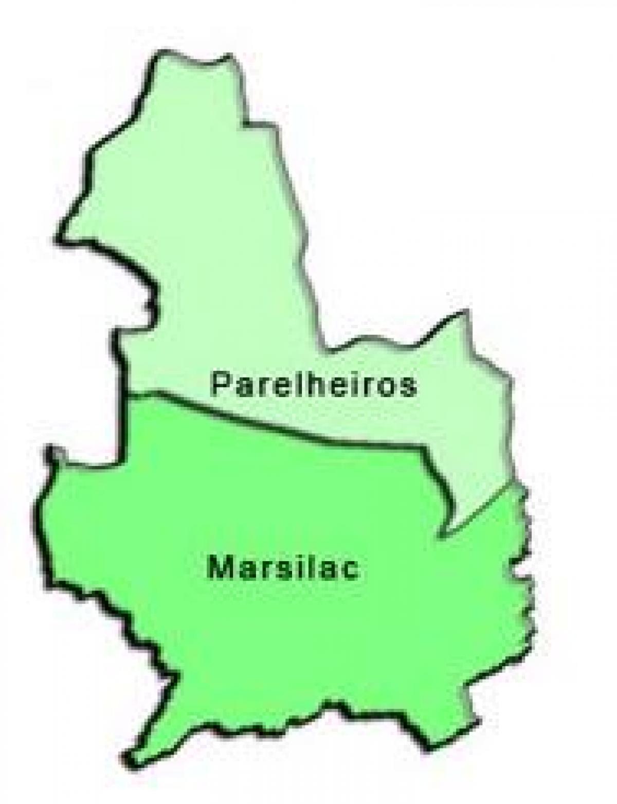 Քարտեզ супрефектур Parelheiros