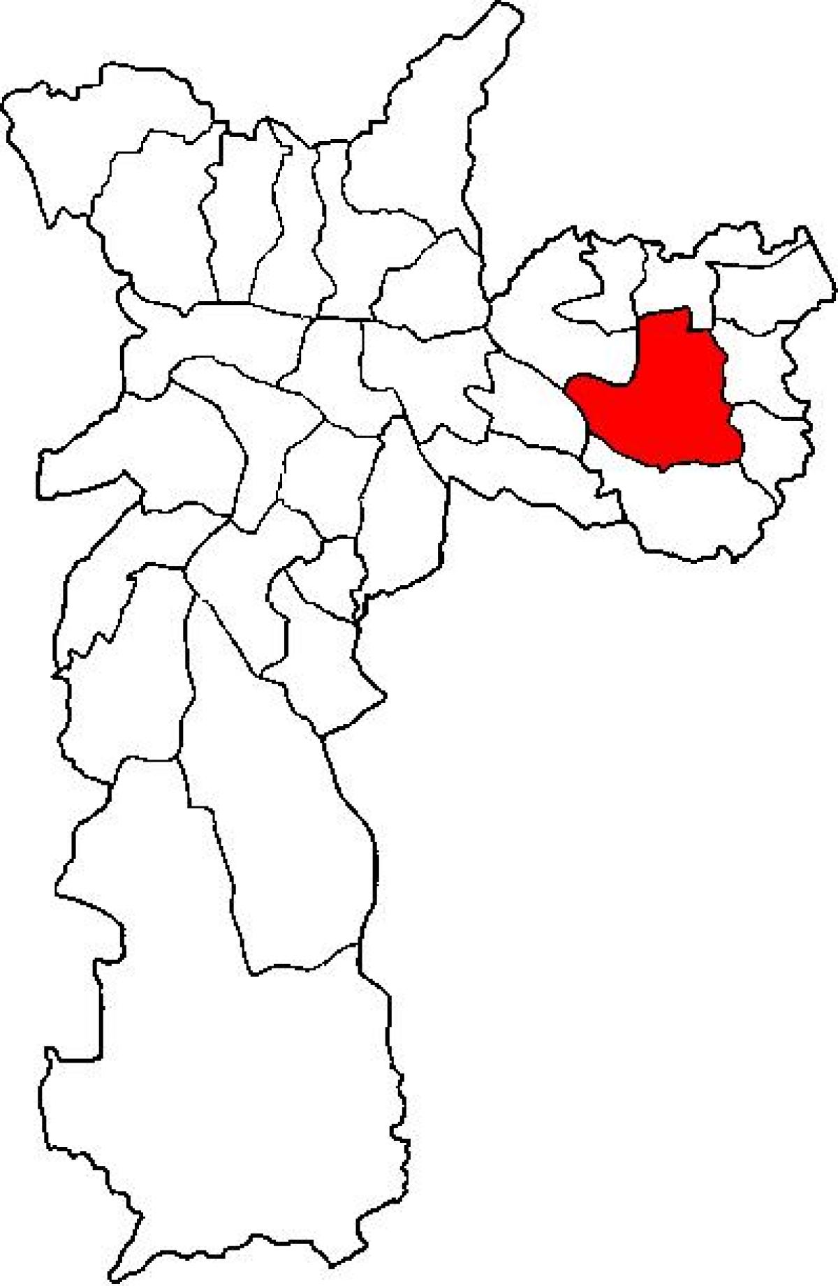 Քարտեզ супрефектур Итакера Սան պաուլուում