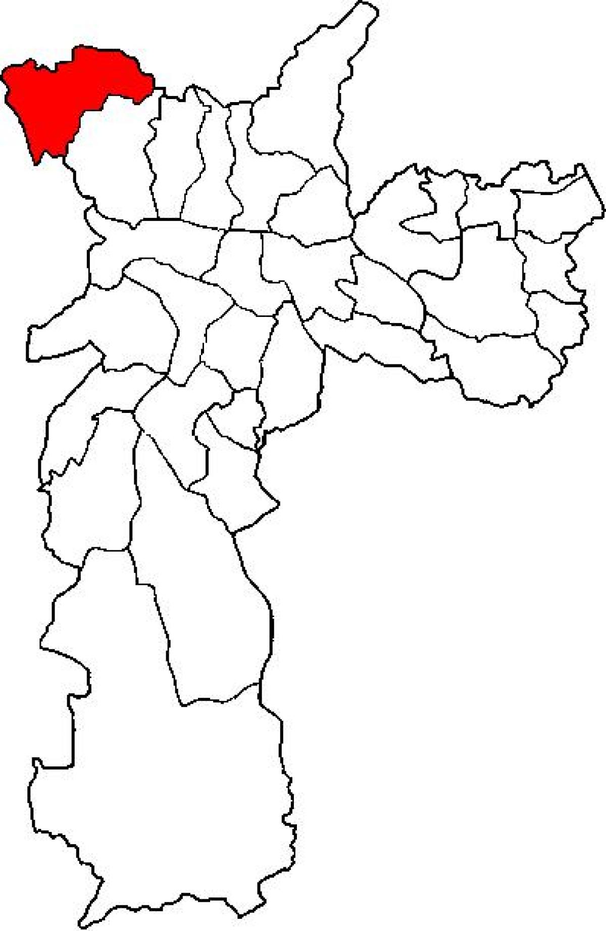 Քարտեզ ենթաօրենսդրական պրեֆեկտուրայում Перус Սան