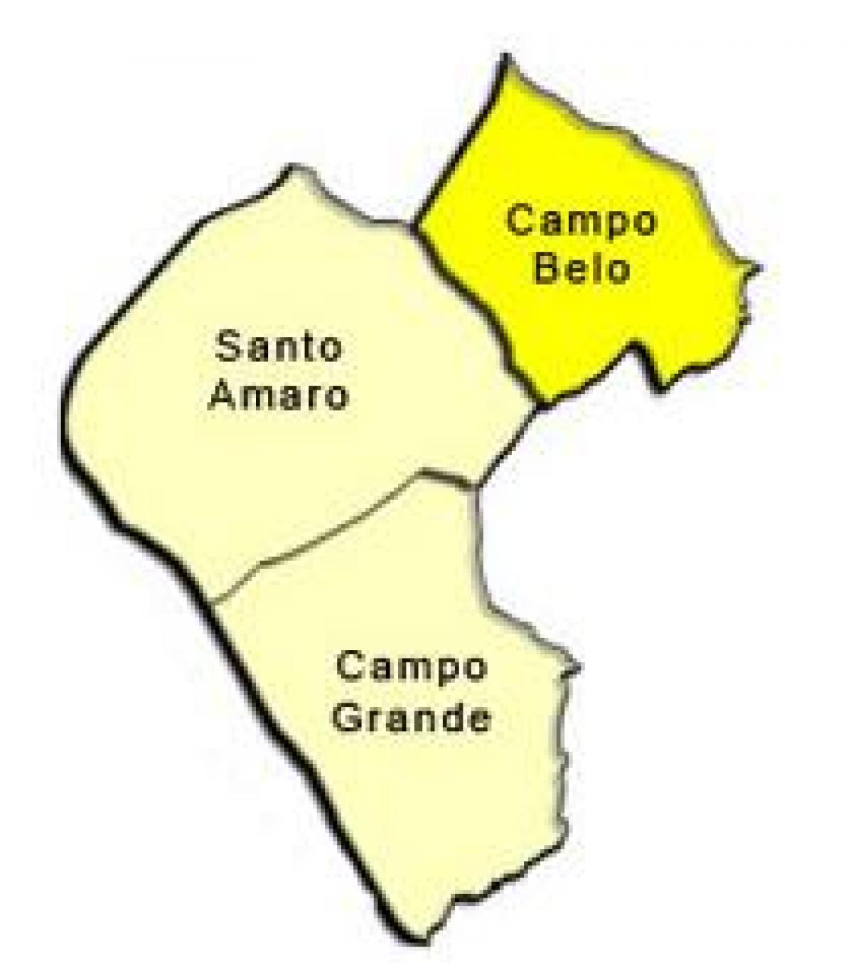 Քարտեզ ենթաօրենսդրական պրեֆեկտուրայում Սանտո-Амару