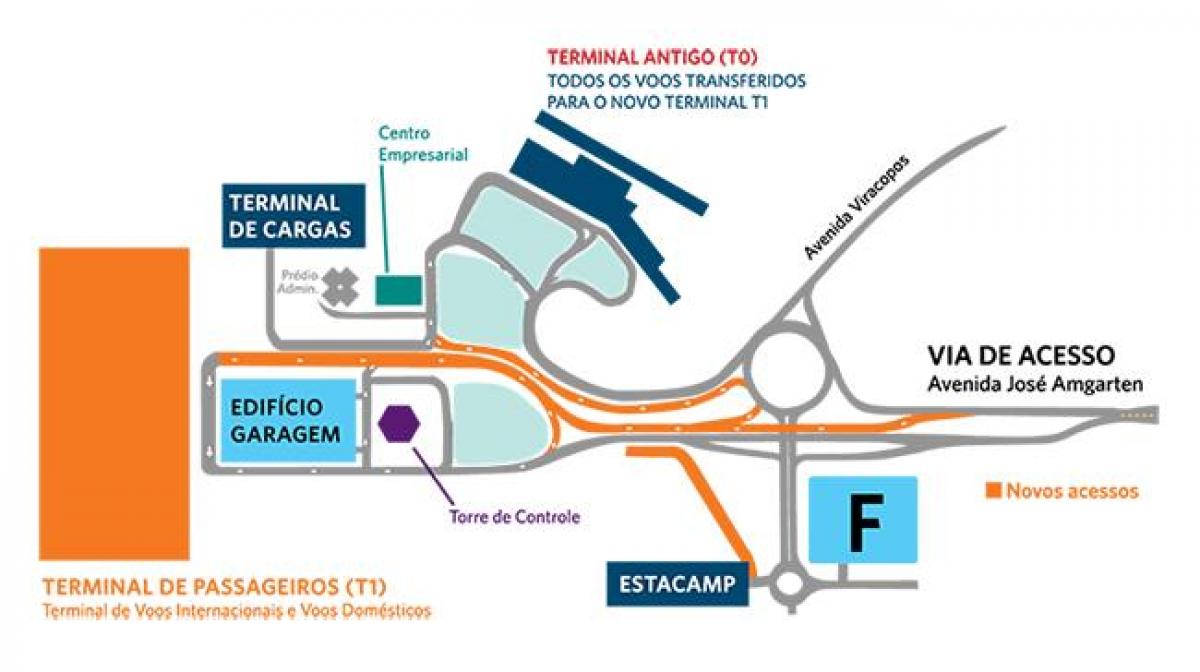 Քարտեզ միջազգային օդանավակայանի Виракопус