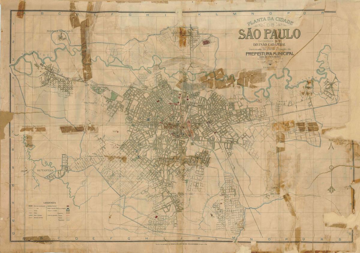 Քարտեզ նախկին Սան Պաուլու 1916