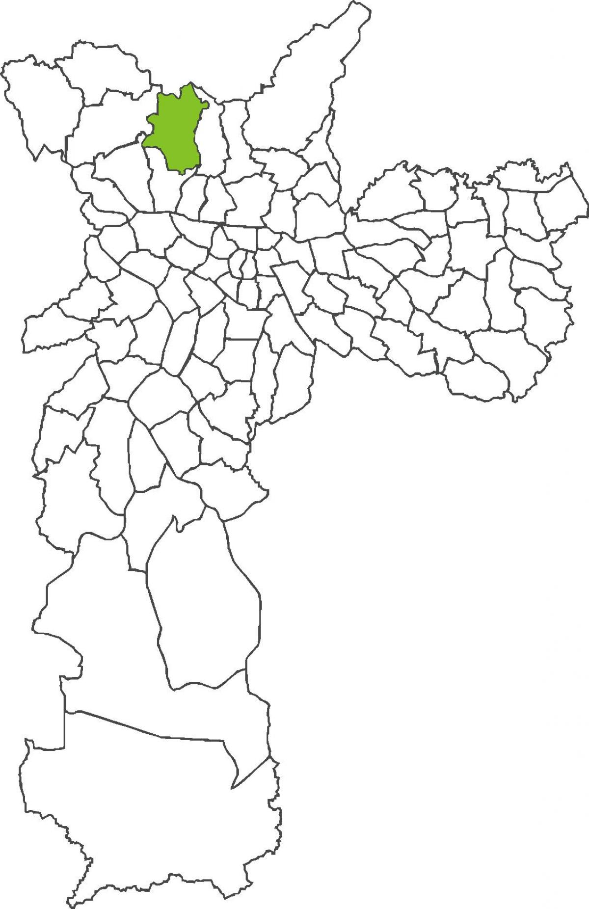 Քարտեզ Brasilândia շրջան