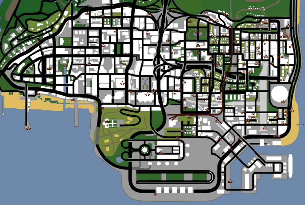 Քարտեզ Սան pichação