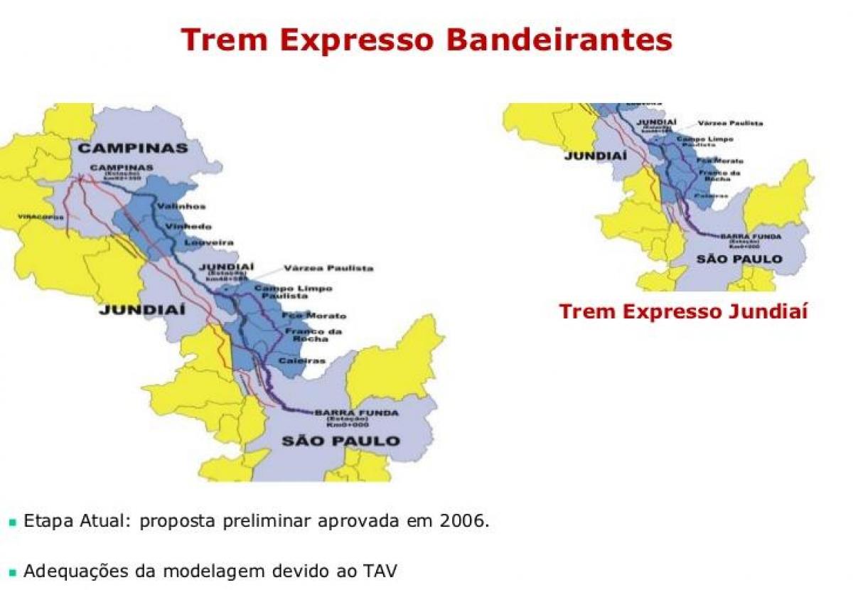 Քարտեզ Սան Экспрессо-Бандейрантисе