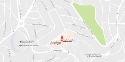 Քարտեզ Հրեական հիվանդանոցում Albert Einstein
