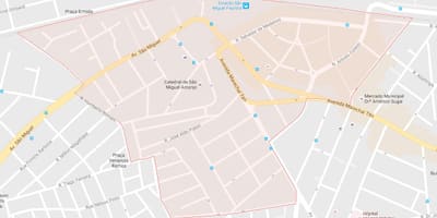Քարտեզ Սան Мигел-Паулиста-Սան