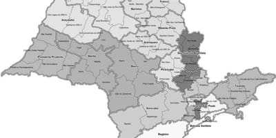 Քարտեզ Սան-սեւ եւ սպիտակ