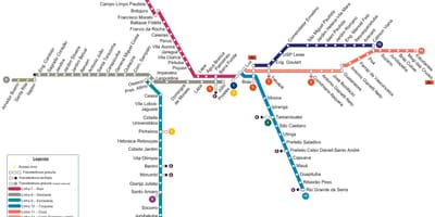 Քարտեզ Սան CPTM