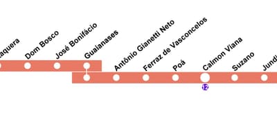 Քարտեզ Սան CPTM - line 11 - Մարջան