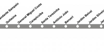 Քարտեզ Սան CPTM - line 10 - Ադամանդի