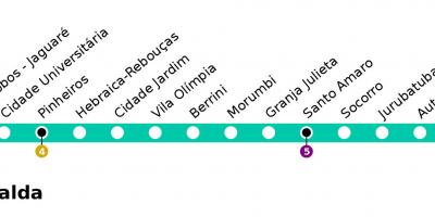Քարտեզ Սան CPTM - line 9 - կայքի esmeralde