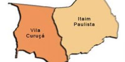 Քարտեզ Итайн Паулисте - супрефектур Վիլա Curuçá