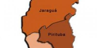 Քարտեզ Pirituba-Жарагуа супрефектур