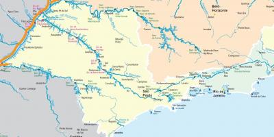Քարտեզ Սան գետերի