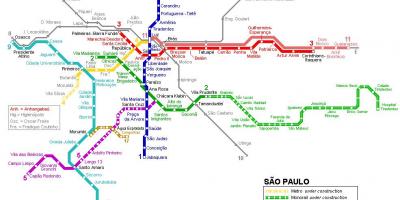 Քարտեզ Սան monorail